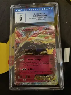 2021 Pokemon Celebrations Xerneas EX Full Art CGC 9 Gem! - Image 2
