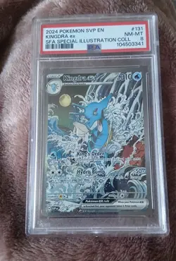 Kingdra EX 131 Shrouded Fable Special Illustration Collection Pokemon PSA 8 - Image 1