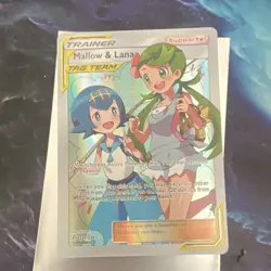 Mallow & Lana 231/236 SM Cosmic Eclipse Trainer Supporter Full Art Holo - Image 1