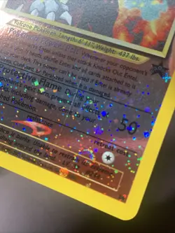 Pokemon TCG Entei 34 Black Star Promo Holo Rare VTG WOTC 2001 NM- Swirl - Image 2