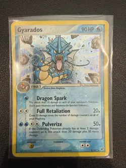 Pokemon Gyarados Holo TCG Card EX Deoxys 8/107 Played Condition 2005 Rare MP - Image 1