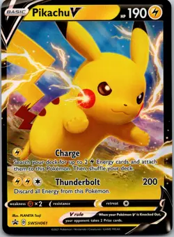 Pikachu V Promo SWSH: Sword & Shield Promo Cards SWSH061 NM - Image 1