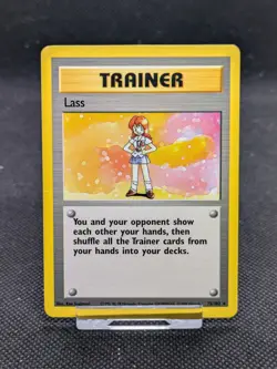 Lass 75/102 Rare Base Set Pokemon Card WOTC LP-NM - Image 3
