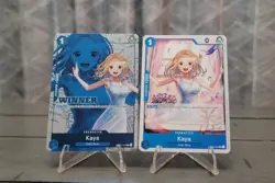 Bandai One Piece TCG Kaya - WINNER Foil & Promo OP03-044 EN Character Card - Image 1