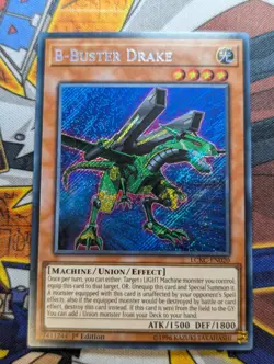 Yugioh B-Buster Drake LCKC-EN020 Secret Rare - 1st Ed - LP - Image 1