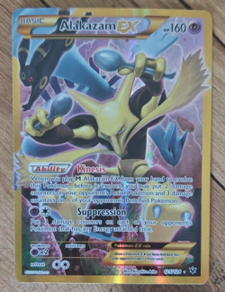 Alakazam EX (125/124) XY Fates Collide Secret Gold Holo Pokemon Card! - Image 1