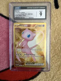 Pokemon Mew EX Gold TCG Card 205/165 Scarlet & Violet - Image 1