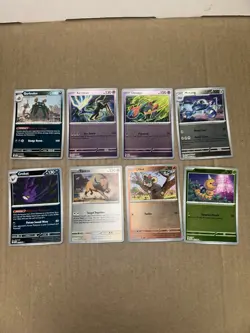 Lot of 8 misprint offset holo ink ERROR pokemon cards all are near mint! - Image 1