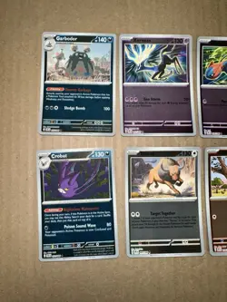 Lot of 8 misprint offset holo ink ERROR pokemon cards all are near mint! - Image 2