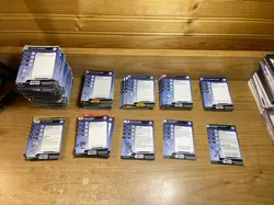 Huge Lot Of Star Wars Miniatures Stats Cards - Image 1