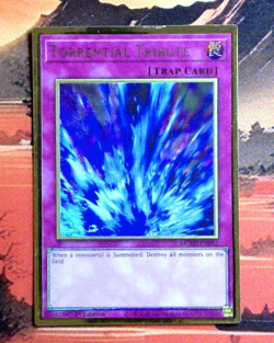 YuGiOh! Torrential Tribute MGED-EN052 1st Edition NM/VNM Premium Gold Rare - Image 1