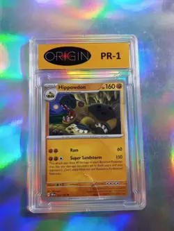 Graded PR 1 Poor Hippowdon Ready For Bed Sleepy Tired Hippo Pokemon Card Monster - Image 1