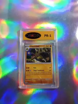 Graded PR 1 Poor Hippowdon Ready For Bed Sleepy Tired Hippo Pokemon Card Monster - Image 2
