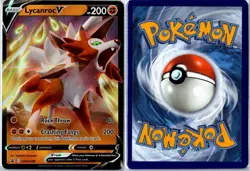 Pokemon Card - Lycanroc V SWSH199 Sword & Shield Promo Promo Holo Near Mint - Image 3