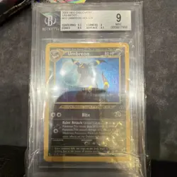 Umbreon 2001 Neo Discovery Unlimited BGS 9 Pokemon Card - Image 1