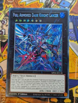 Full Armored Dark Knight Lancer - MP24-EN118 - Prismatic Secret Rare 1st Yugioh - Image 1
