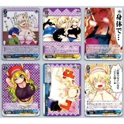 (6) Lucoa Dragon Maid Card Lot Weiss Schwarz Japanese KMD/W96-081MDR MDR Rare - Image 1