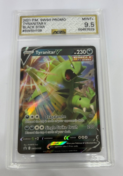 Tyranitar V SWSH109 SWSH: Sword & Shield Promo Cards Holo AGS 9.5 - Image 1