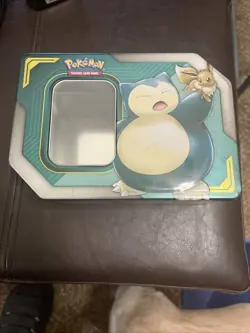 Snorlax & Eevee Tag Team EMPTY Tin Pokemon TCG No Cards - Image 1