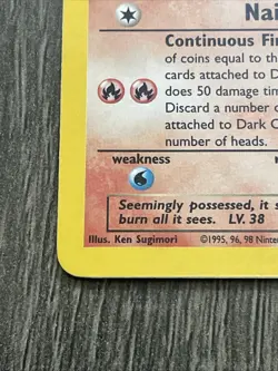 Pokemon TCG Card Dark Charizard Team Rocket ENG HOLO SWIRL - Image 4