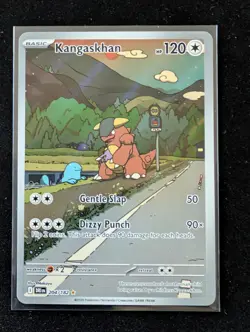 Pokemon TCG Destined Rivals Kangaskhan Illustration Rare Holo Card 204/182 - Image 1
