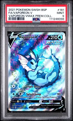 PSA 9 Vaporeon V SWSH181 SWSH: Sword & Shield Promo Cards Holo - Image 1