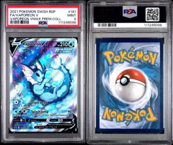 PSA 9 Vaporeon V SWSH181 SWSH: Sword & Shield Promo Cards Holo - Image 2