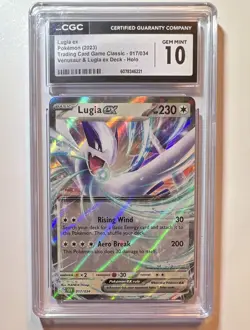 CGC 10 GEM MINT Lugia ex 017/034 CLV TCG Classic Venusaur Deck Holo Pokemon 2023 - Image 2