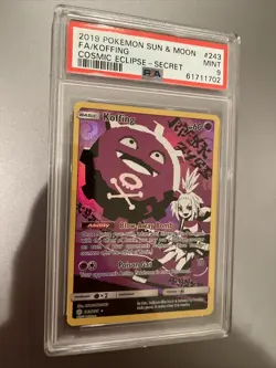 2019 Pokemon Sun & Moon Cosmic Eclipse Stoutland Full Art 243/236 PSA 9 Mint! - Image 2