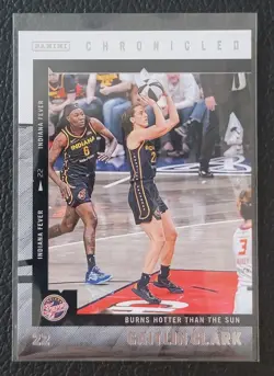 Caitlin Clark CHRONICLED - 2025 WNBA Panini #28 "Burns Hotter Than The Sun" - Image 1