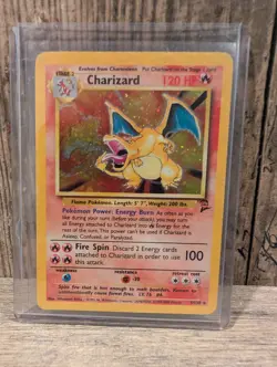 Pokemon TCG Charizard Base Set 2 Holo Unlimited Rare Card 4/130 - Image 1