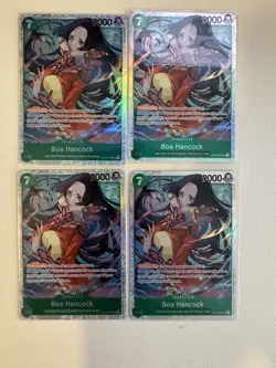 One Piece Card Game Boa Hancock OP16-032 SR Foil Lot 4 English Playset - Image 1