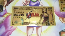 Billet Princess Zelda Nintendo OR Collector Gold Dore card carte Goodies Ticket - Image 1