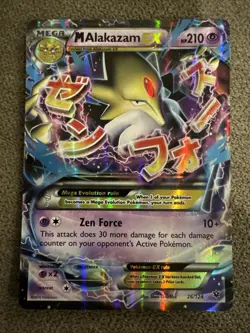 Pokemon M Alakazam EX Holo Ultra Rare TCG Card 26/124 XY Fates Collide - Image 1