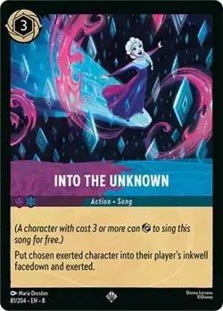 Disney Lorcana: Reign of Jafar - Cold Foil: Into the Unknown - 81/204 card tcg - Image 1
