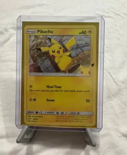 Pokemon Pikachu TCG 25th Anniversary McDonald’s Holo Card 25/25 Promo 2021 - Image 1