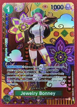 Jewelry Bonney SP SEC ST02-007 OP08 Alternate Art One Piece Card English - Image 1