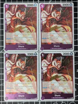 Shura OP15-067 Adventures On Kami’s Island 4x Card Play Set Lot One Piece - Image 1