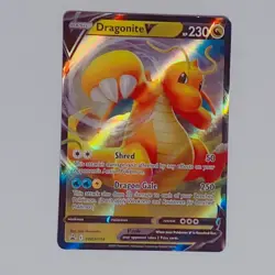 Dragonite V SWSH154 Black Star Promo Ultra Rare Holo Pokemon TCG Card NM - Image 1