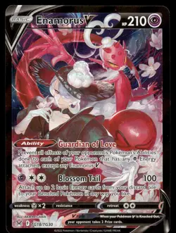 Pokemon Cards Enamorus V TG18/TG30 Lost Origin Trainer Gallery Holo V Rare NM - Image 1