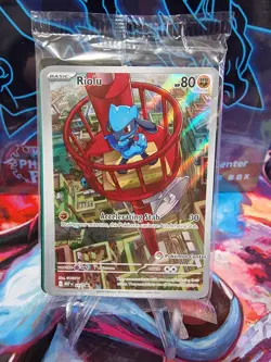 Riolu 010 Mega Evolutions Pokemon Center Stamped Promo - Sealed - Image 1