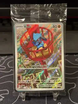 Pokemon Center Stamped Riolu - 010 Mega Evolution ETB Promo - Sealed - Image 1