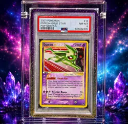 2007 POKEMON POP SERIES 5 #16 ESPEON-GOLD STAR PSA 8 - Image 1