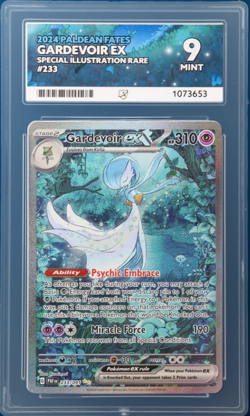 Pokemon Gardevoir EX SIR Paldean Fates 233/091 Ace 9 Graded Mint - Image 1