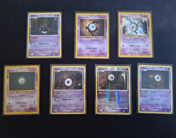 Pokemon TCG Unown 7-Card Lot Skyridge & Legends Awakened Holo Foil (EN) - Image 1