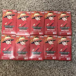 One Piece Carrying On His Will OP-13 English 10 Sleeved Blister Booster Packs - Image 2
