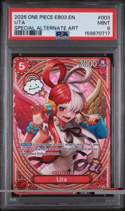 2026 ONE PIECE EB03-003 UTA SP PSA 9 EN HEROINES EDITION! MINT - Image 2