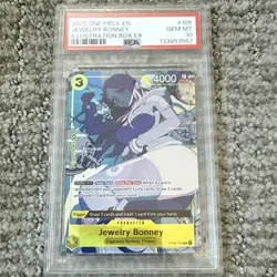 One Piece Jewelry Bonney One Piece Promos 105 Illustration Box EX PSA 10 - Image 1