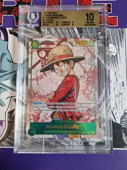 One Piece Monkey.D.Luffy OP13-118 Alt SEC English BGS 10 - Image 1