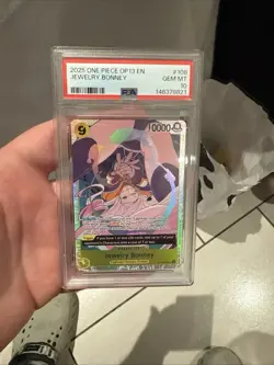 One Piece CCG Jewelry Bonney OP13-108 Super Rare Holo English PSA 10 2025 - Image 2